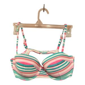 Old Navy Underwire Bikini Top Removable Adjustable Straps Size Large